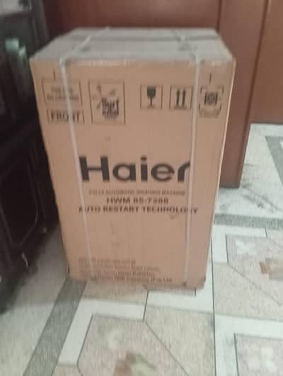 haier new washing machine is for urgently sale