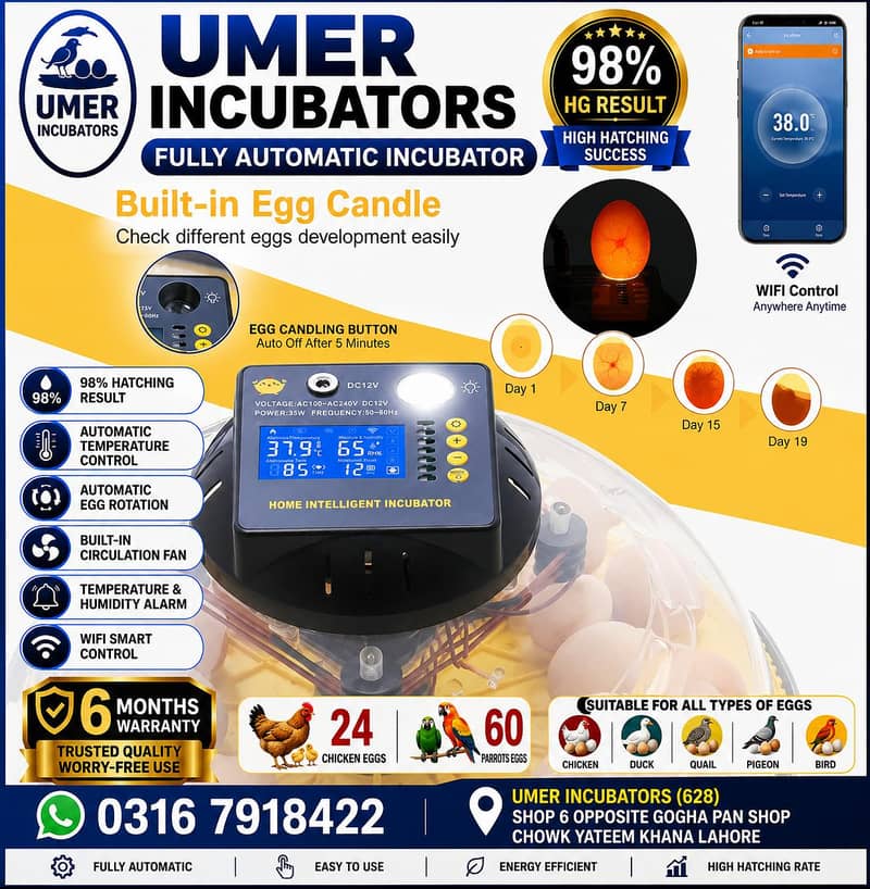 Automatic Egg Incubator | Egg Hatching Machine | Incubator | Brooder 3