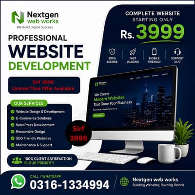 Professional Website Design & Development Services in Pakistan
