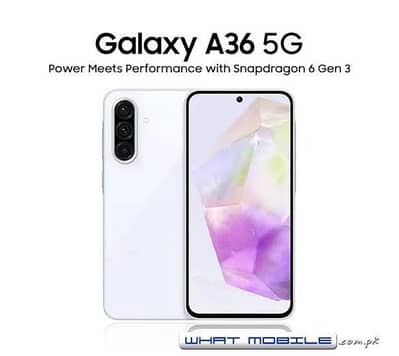 Samsung A36 in mint Condition with 9 months warranty