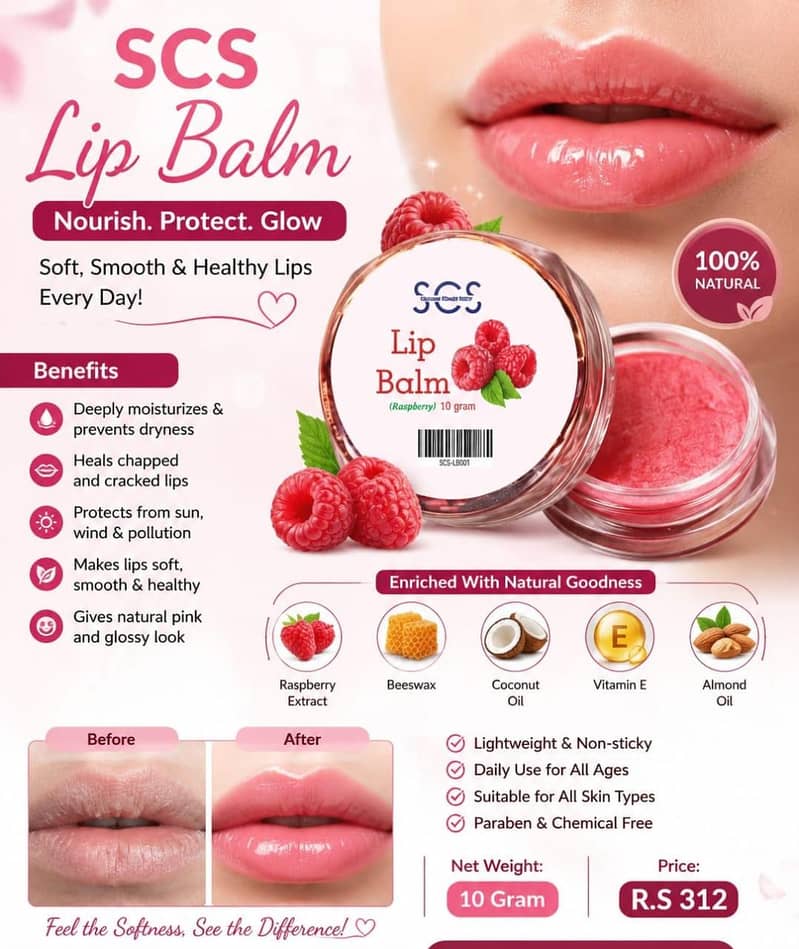 Lip Balm (Raspberry) 2