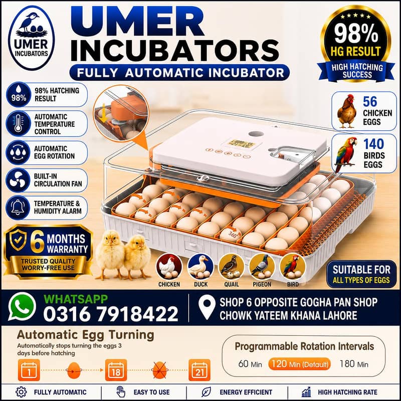 Automatic Egg Incubator | Egg Hatching Machine | Incubator | Brooder 1