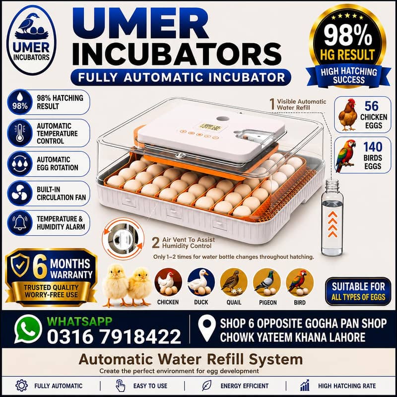 Automatic Egg Incubator | Egg Hatching Machine | Incubator | Brooder 6