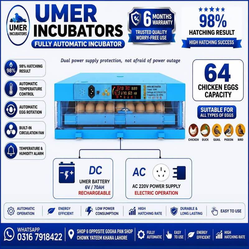 Automatic Egg Incubator | Egg Hatching Machine | Incubator | Brooder 1