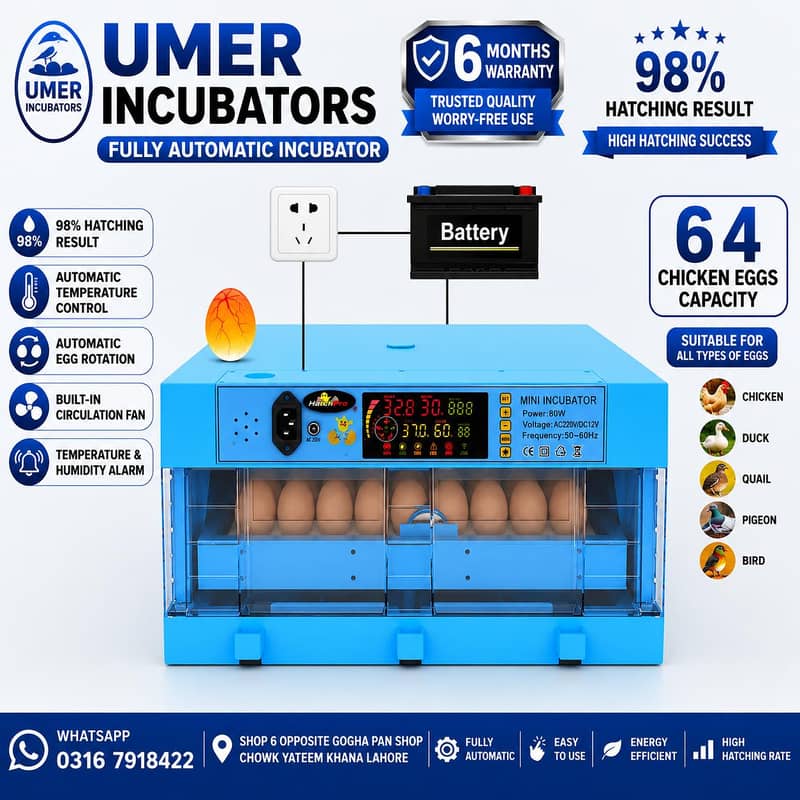 Automatic Egg Incubator | Egg Hatching Machine | Incubator | Brooder 3