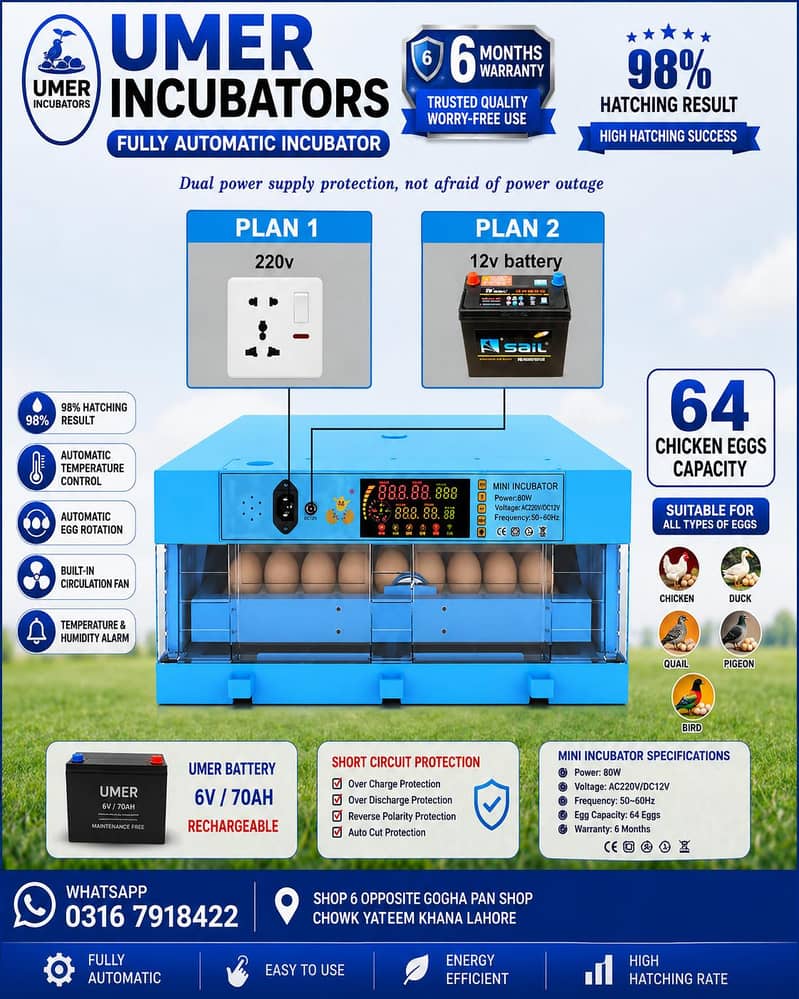 Automatic Egg Incubator | Egg Hatching Machine | Incubator | Brooder 7