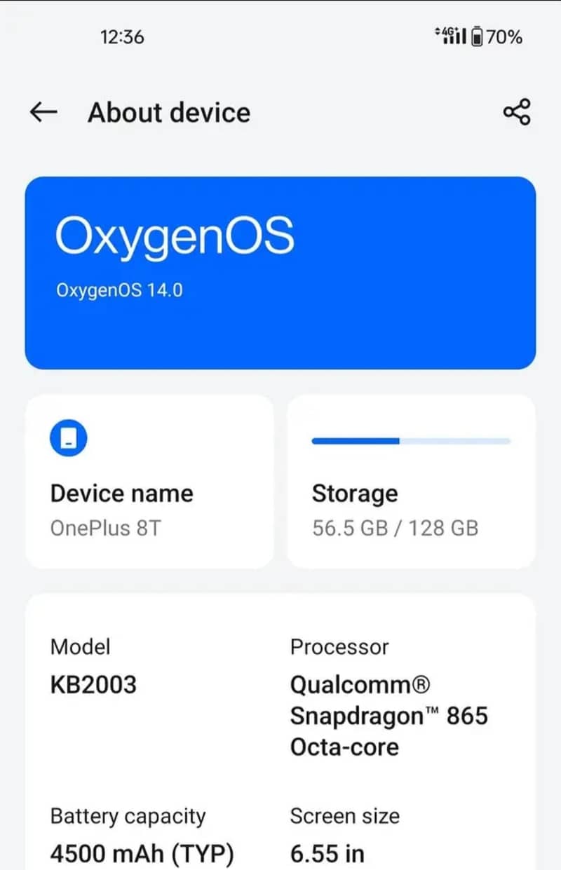 One Plus 8T 6