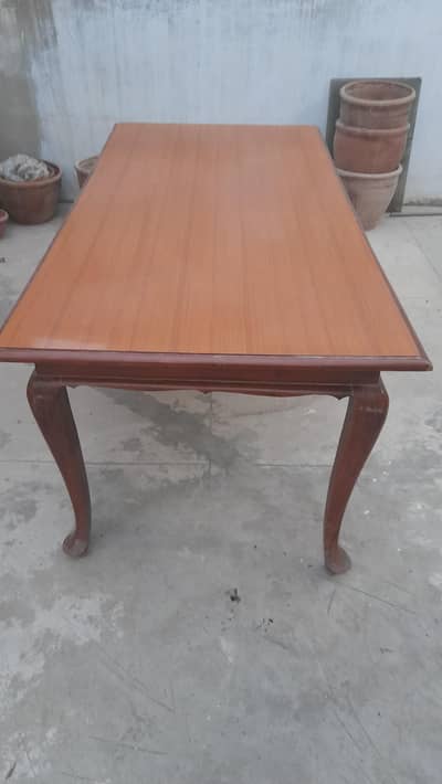 6 Chairs Dinning Table Heavy Weight with Original Sheesham Wood.
