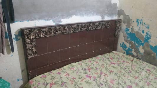 wooden bed