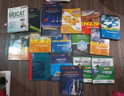 A'level Biology/ FSC part 1 and 2/ Mdcat + Nums Practice book bundle