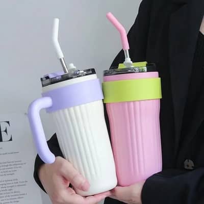 40oz Thermos Travel Mug with Handle, Leakproof