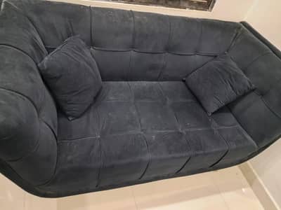 sofa set + marble table with 4 seats