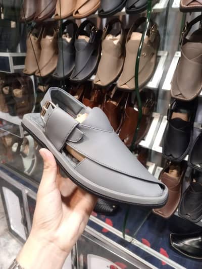 Premium Grey Charsaddwal Chappal – Soft Comfort Edition
