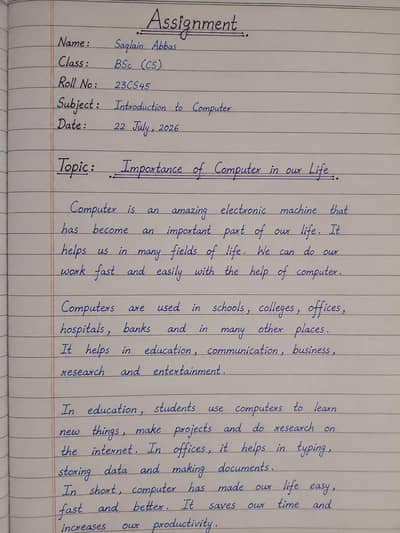 Assignment writing