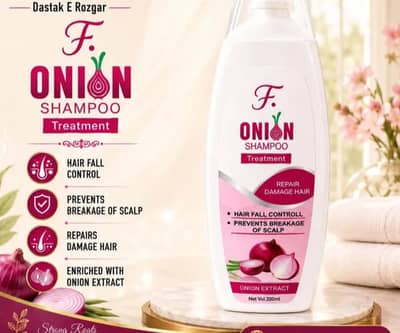 F. Onion Shampoo Treatment For Hair Fall Control & Hair Growth - 200m