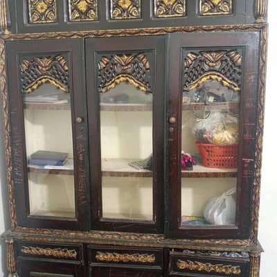 Solid Wooden Showcase / Crockery cabinet for sale