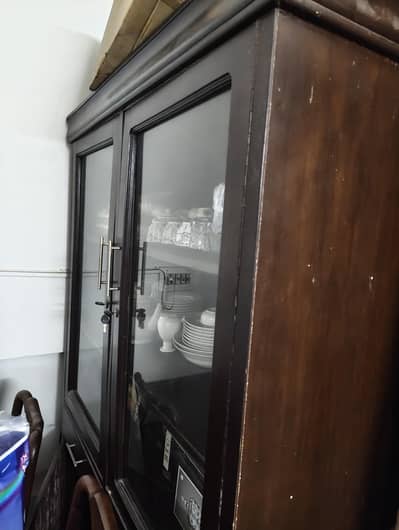 large crockery cabinet