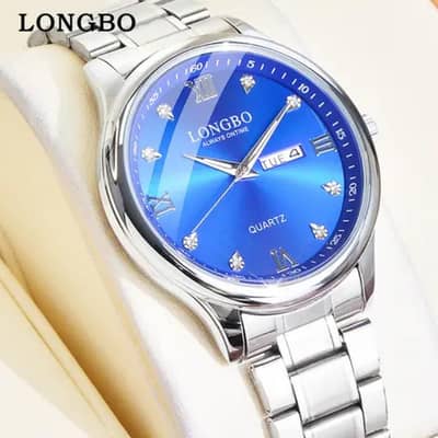 LONGBO Gold Plated Stainless Steel Quartz Men Wrist Watch