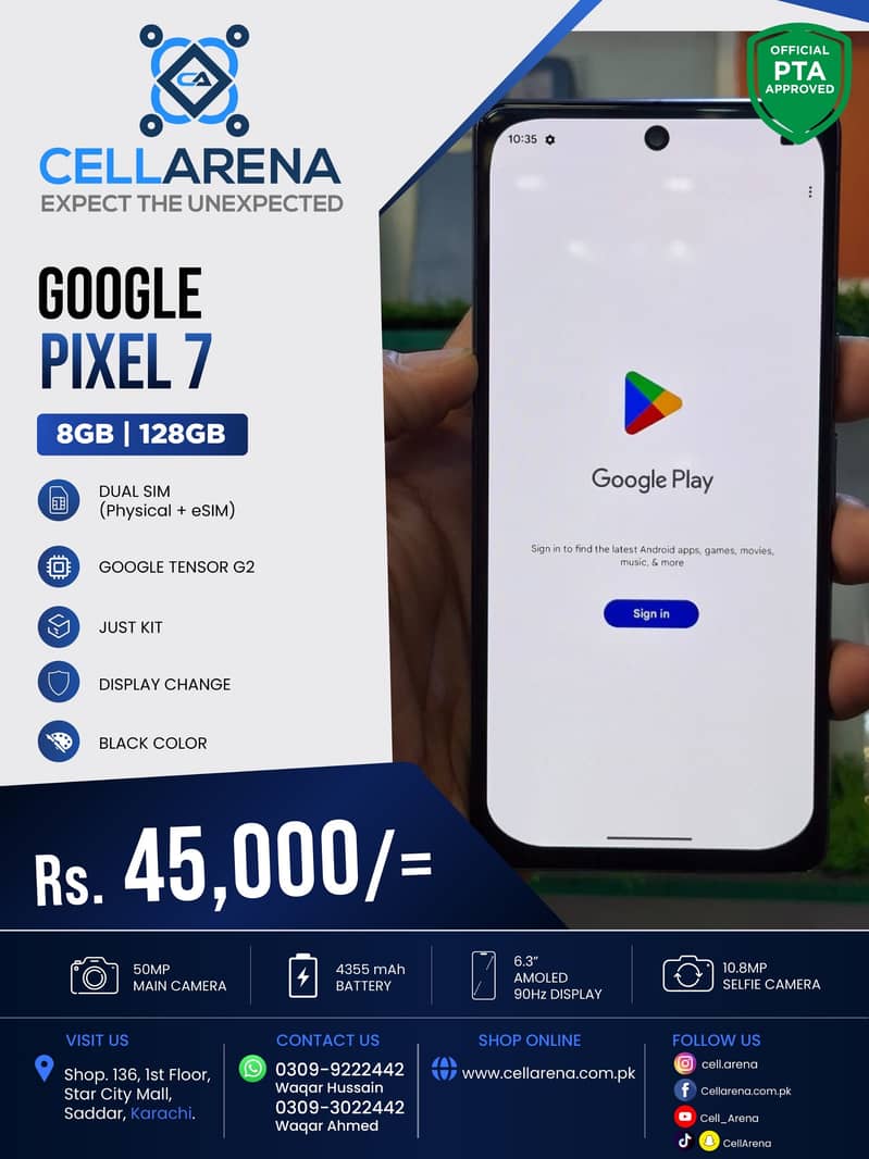 GOOGLE PIXEL 7 - CELLARENA 1