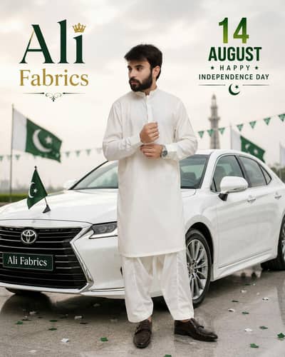 Boski Fabric/Boski Shalwar Kameez! Men's Fashion'Premium