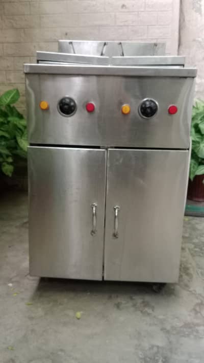 commercial 20 liter double tank deep fryer duel power electric and gas