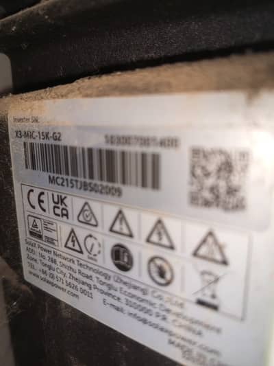 Used On-Grid 15KVA Solax Inverter