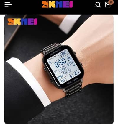 black colour skmei watch