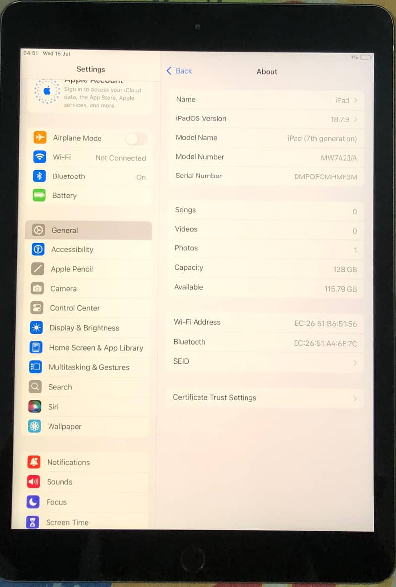 Ipad 7th Generation 4
