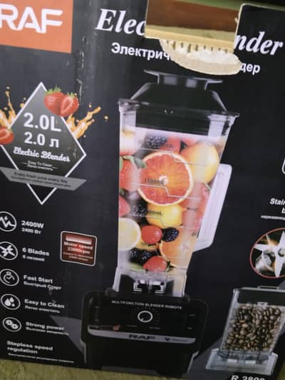 Juicer grinder Raf brand comercial heavy duty,bilkl new box pack hai,,