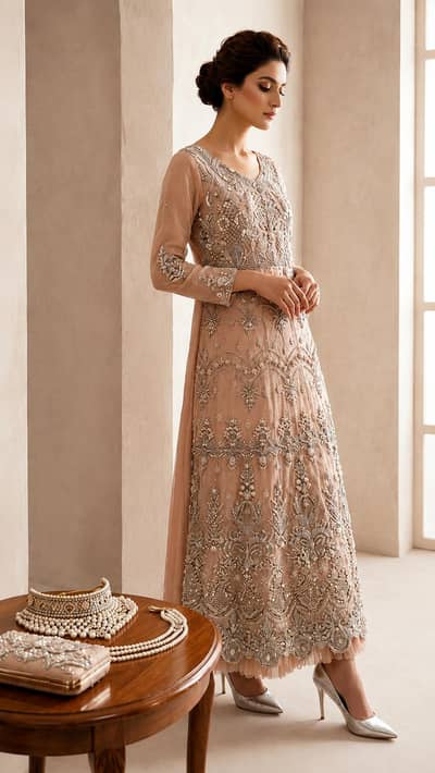 Luxury Embroidered Bridal Maxi | sale | wedding dress