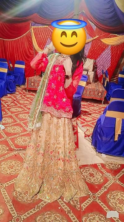 Mehndi lehnga kurti 3 pc