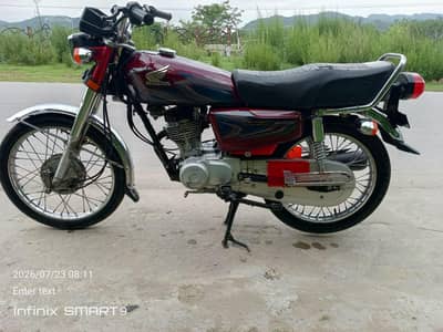 Honda 125 for sale model 2022 location pindi kahuta & cnt 03270344219