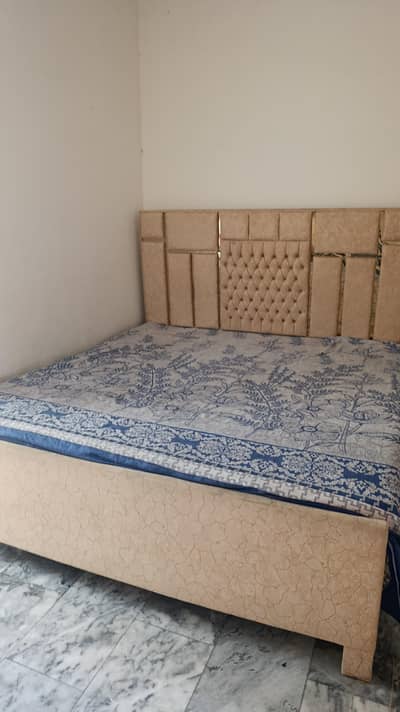bed with mattress