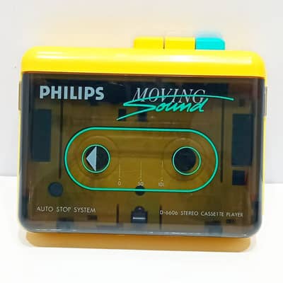 1980s Philips D-6606 Moving Sound Walkman Stereo Cassette Player
