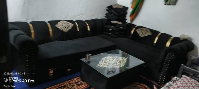 L shape sofa good condition
