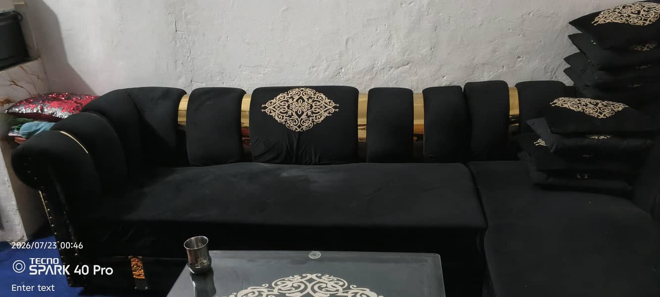L shape sofa good condition 2