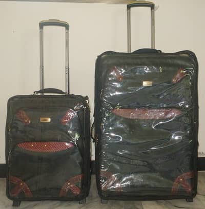 Luggage bag set of two with cover sheets