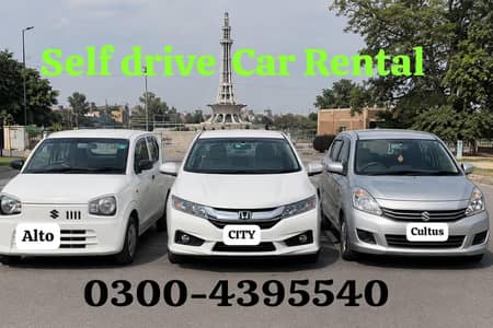 Rent a car without  driver/ Self drive/ Car rental/ Alto, Cultus, City