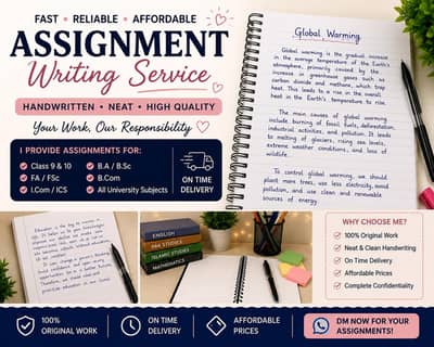 Assignment  handwritten services available fast & affordable