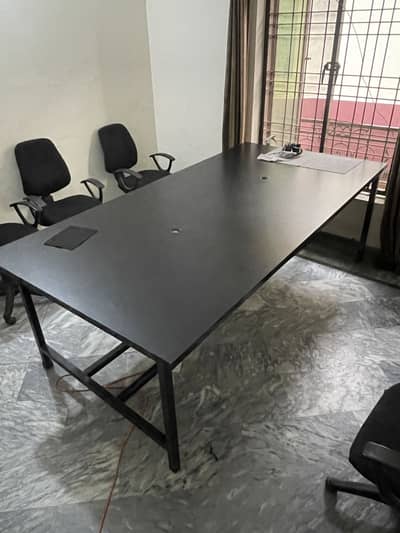 Complete Office Setup 6 Seater Conference Table Size 8’*4’ - 6 Chairs
