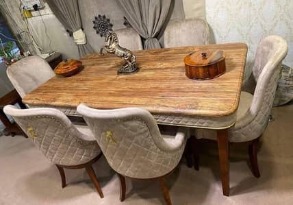 4 Seater | 6 Seater | 8 Seater Dining Table Set | Customized Design