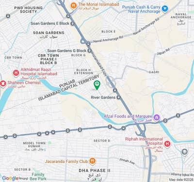 In River Garden Kanal Open Besment 3bedroom Rent Demand 75000