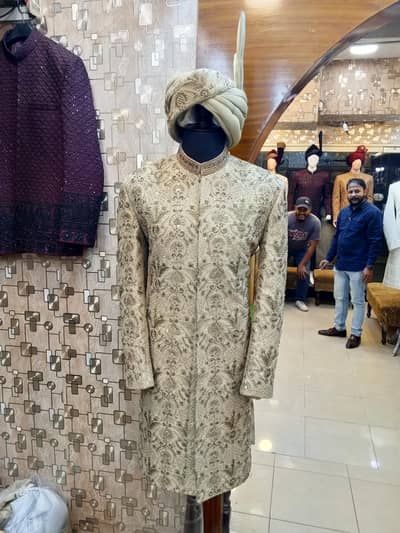 Brand New Groom Sherwani for Sale