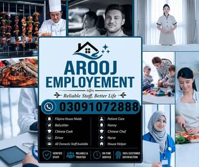 Maids / House Maids / cook / House chef / Baby Sitter maid available