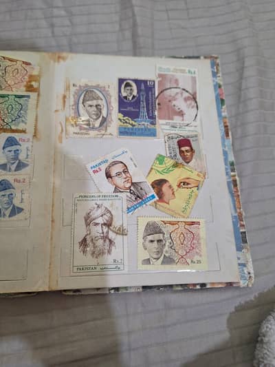 Old Stamp Collection Album
