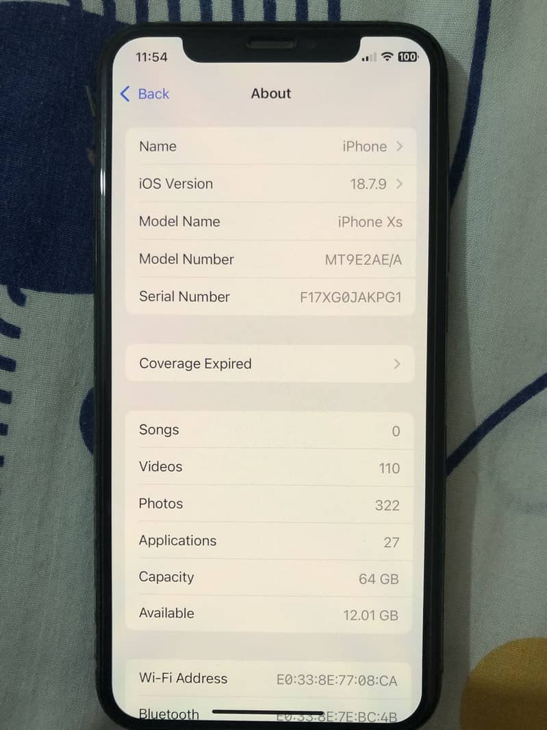 IPHONE  XS PTA APPROVED 6