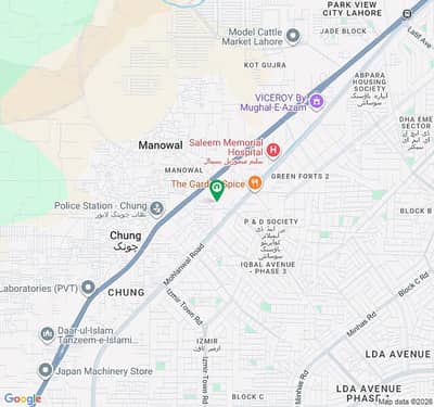 Corner In Main Canal Bank Road 11 Kanal Commercial Plot For Sale