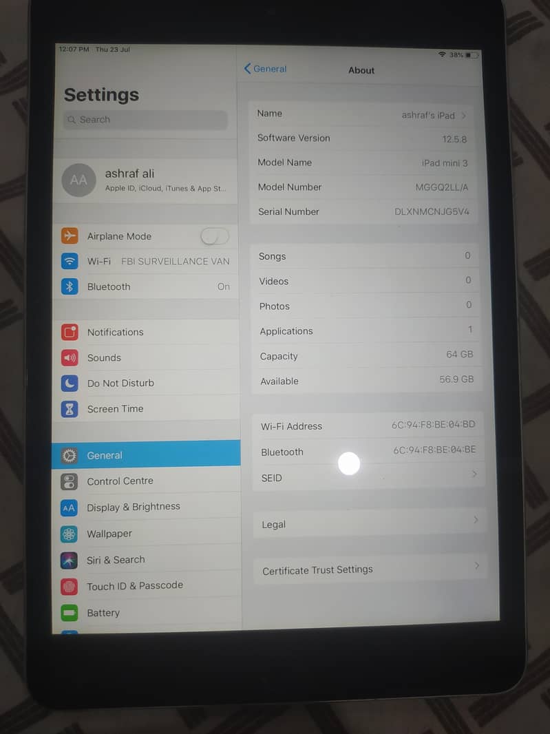 ipad mini3 64gb 0