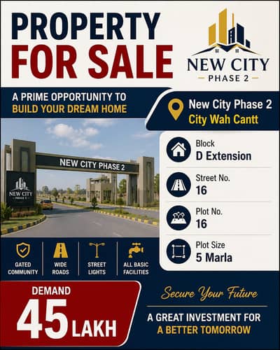 D Block E-ext Main Major Road & Street 16 Solid Land plots Available