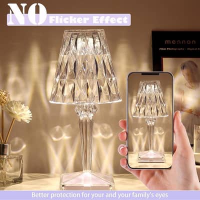 Premium 16 Color Crystal Diamond Table Lamp with Remote (Brand New)